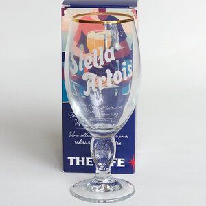 FUN Stella Artois Chalice Boxed Glass 33cl BNIP LIMITED EDITION Bubble Writing